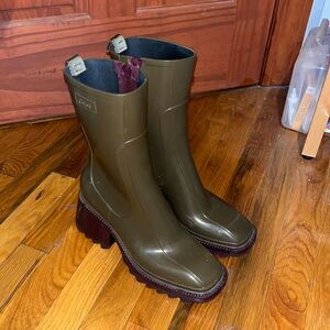 Chloe Betty Boots Olive/Purple